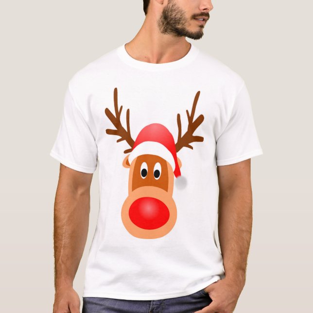 Camiseta Navidad del reno (diseño B) (Anverso)