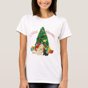 Camiseta Navidad del Terrier Escocés