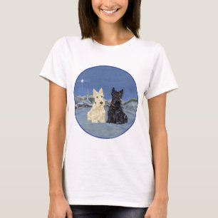 Camiseta Navidad del Terrier Escocés