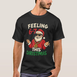 Camiseta Navidad Divertida 6-7 67 Seis Siete Navidad Niños