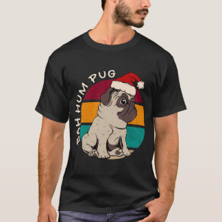 Camiseta Navidad Divertida Bah Hum Pug Navidad Pug Amor Per