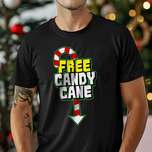 Camiseta Navidad Divertida Caña de Caramelo Gratis (Subido por el creador)