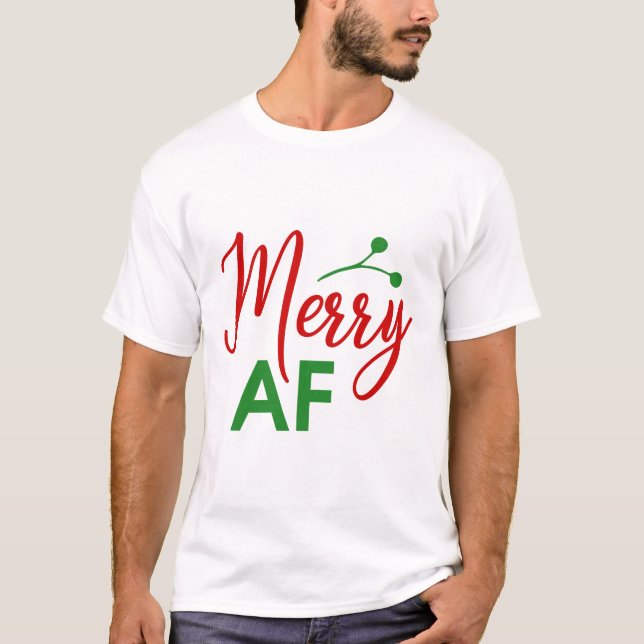 Camiseta Navidad Divertida Como La M*** (Anverso)