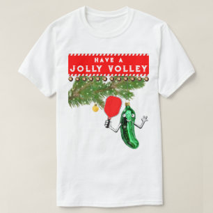 Camiseta Navidad divertida de pickleball
