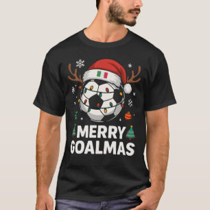 Camiseta Navidad divertida fútbol Italia - Funny Soccer Chr