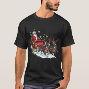 Camiseta Navidad divertida perro bulldog francés Xmas