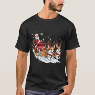 Camiseta Navidad Divertida Perros Corgi Amantes Navidad