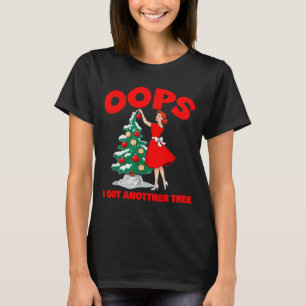 Camiseta Navidad Divertida Retro Ups Me Llegó Otro Árbol 