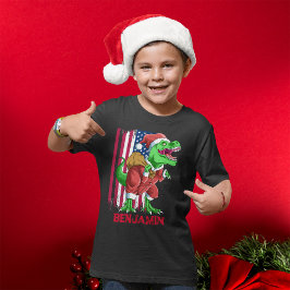 Camiseta Navidad Divertida Santa T Rex Tyrannosaurus Navida