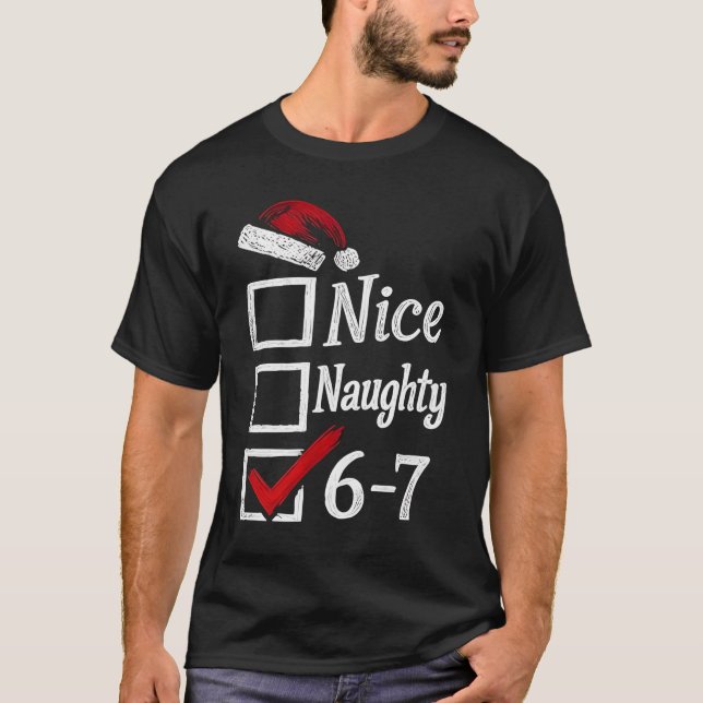 Camiseta Navidad Divertido 67 Número  (Anverso)
