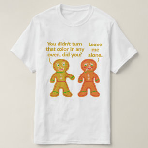 Camiseta Navidad divertido del moreno de la falsificación