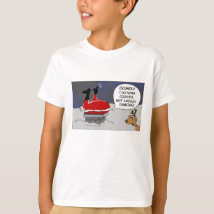 Camiseta Navidad divertido pegado gordo de Santa que baila