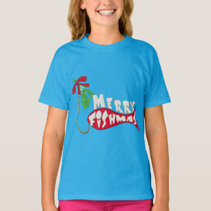 Camiseta Navidad divertido que pesca - feliz Fishmas