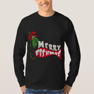 Camiseta Navidad divertido que pesca - feliz Fishmas