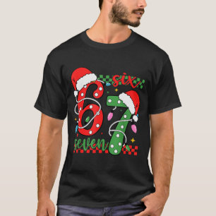 Camiseta Navidad Divertido Seis Siete 6 7 Meme Gen Alpha Je