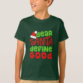 Camiseta Navidad: El decir divertido de Santa. Nerdy