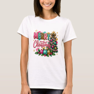 Camiseta Navidad elegante y alegre