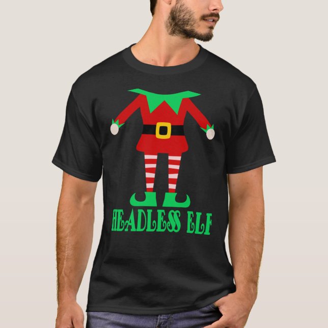 Camiseta Navidad elf - elfo sin cabeza - cuerpo (Anverso)