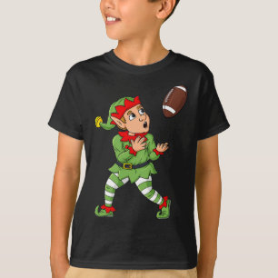 Camiseta Navidad Elf Fútbol Amplio Receptor Niños Fam
