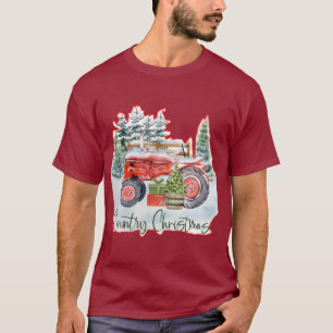 Camiseta Navidad en el campo