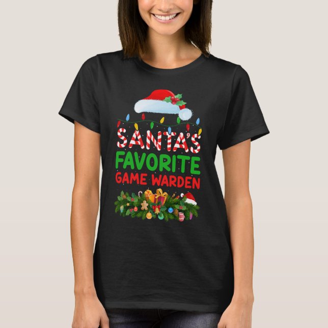 Camiseta Navidad en el equipo favorito de Santa Claus (Anverso)