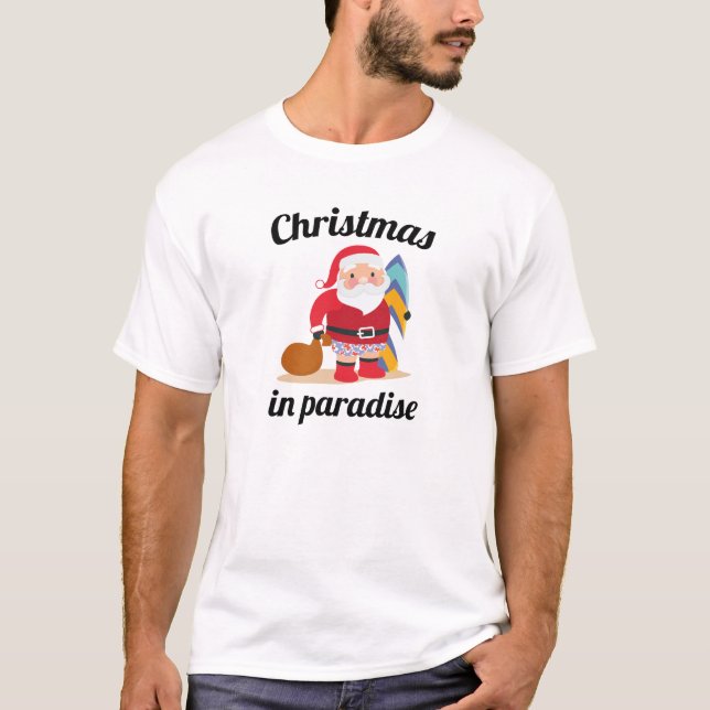 Camiseta Navidad En El Paraíso (Anverso)