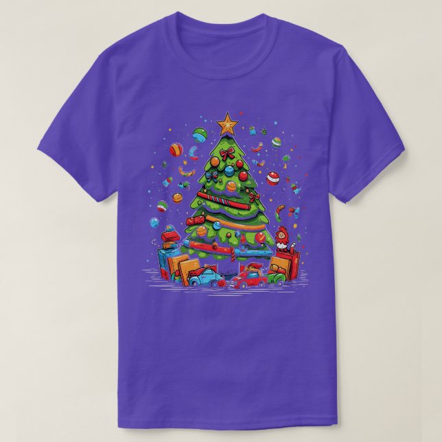 Camiseta Navidad en el patio de recreo (Diseño del anverso)