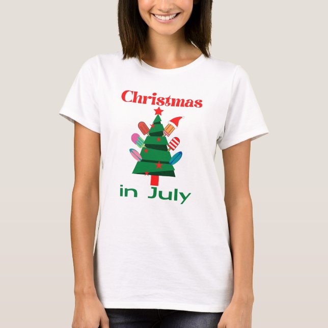 Camiseta Navidad en julio (Anverso)