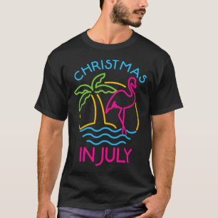Camiseta Navidad En Julio Flamenco Rosa Santa Sombrero Vera