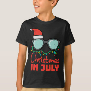 Camiseta Navidad En Julio Ojos Geles Xmas Verano Mujeres Ho
