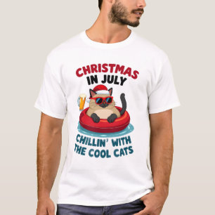 Camiseta Navidad En Julio Papá Mamá Relajándose Con Sia