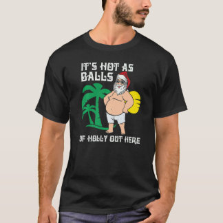 Camiseta Navidad En Julio Santa Caliente Verano Navidad Lin