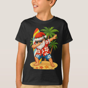 Camiseta Navidad En Julio Santa De Playa Divertido Dabbing