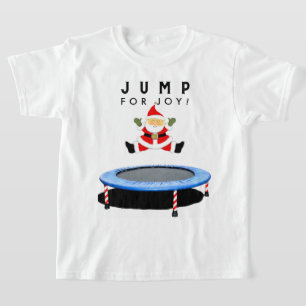 Camiseta Navidad en trampolín