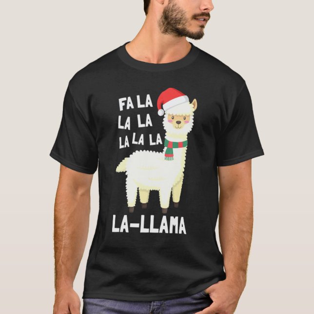 Camiseta Navidad Fa La Llama (Anverso)