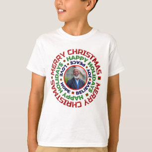 Camiseta Navidad Familia Papá Mamá Foto Personalizado De Fe