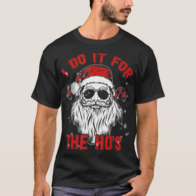 Camiseta Navidad Familiar Lo Hago Por El Hos Santa Claus (Anverso)