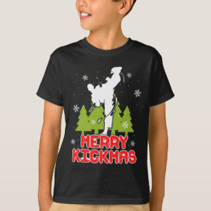 Camiseta Navidad Feliz Kickmas Árbol de Navidad Divertido K
