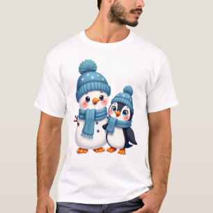 Camiseta Navidad Feliz Navidad Para Regalo Pingüino Muñeco