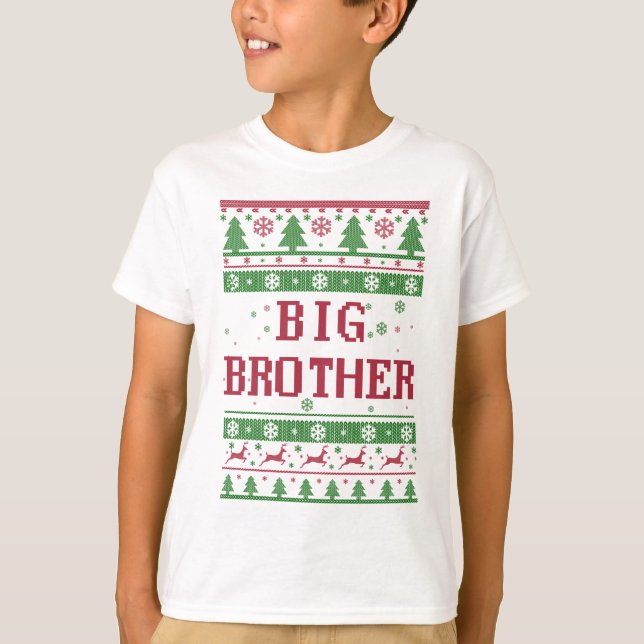 Camiseta Navidad feo mayor de hermano (Anverso)