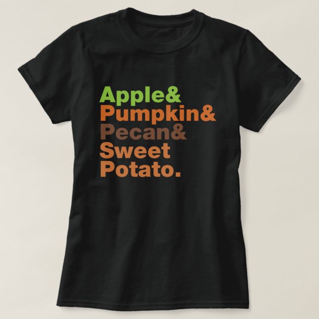 Camiseta Navidad festivo de la acción de gracias de Navidad (Diseño del anverso)