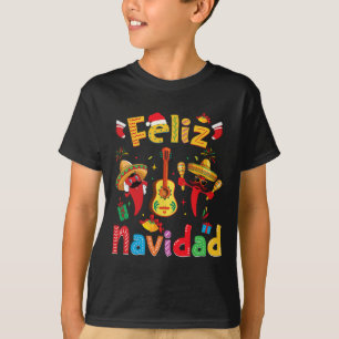 Camiseta Navidad Fiesta mexicana de guitarra de pimienta ca