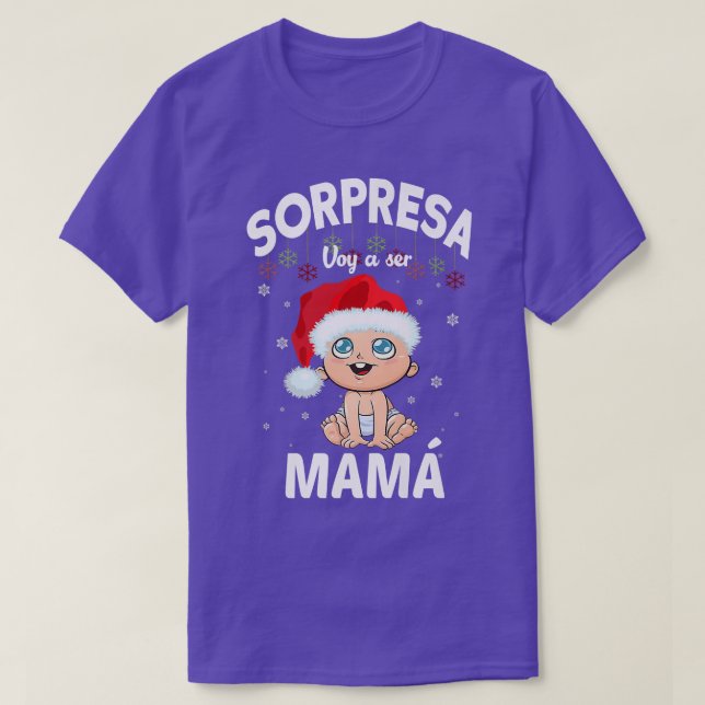 Camiseta Navidad Funny SORPRESA (Diseño del anverso)