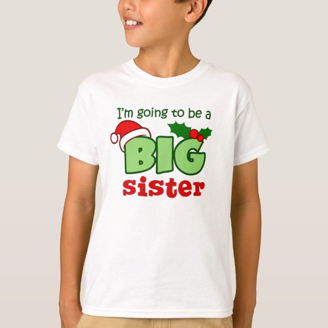 Camiseta Navidad futuro de la hermana grande (Anverso)