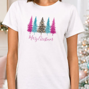 Camiseta Navidad Glam Rosa