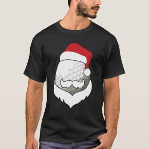 Camiseta Navidad Golf Santa Hat Beard Xmas Deportes Boy Hom