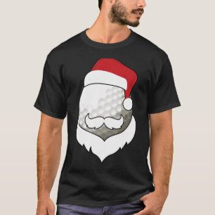 Camiseta Navidad Golf Santa Hat Beard Xmas Deportes Boy Hom