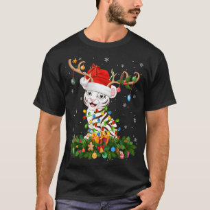 Camiseta Navidad: Gorra de renos en Navidad, Cristo del tig