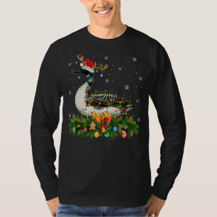 Camiseta Navidad Gorra de renos navideño Santa Loon Bird Ch