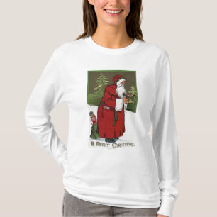 Camiseta Navidad GreetingSanta con el caballo de madera